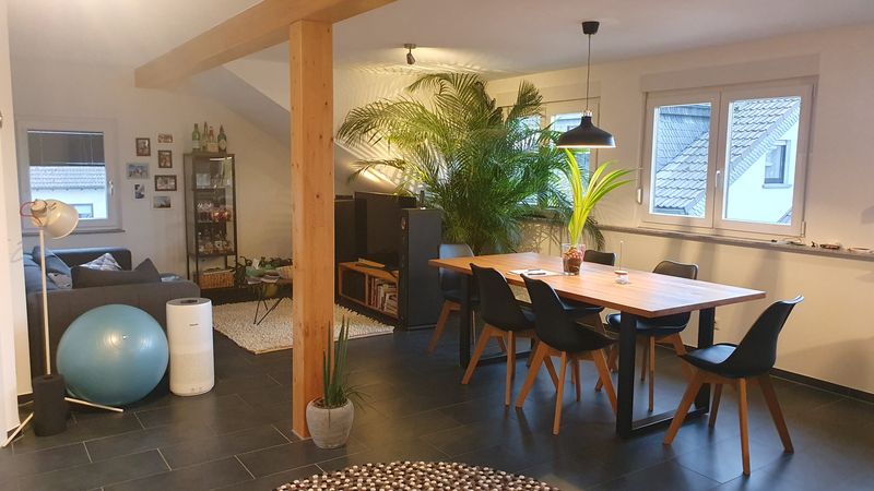 3-Zimmer-Dachgeschosswohnung mit Einbauküche